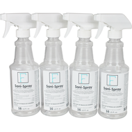 16 Oz Sani-Spray REFILL Bottles, (4 Pack)